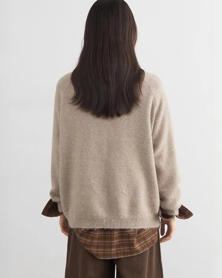 Loose Casual O-Neck Knitted Pullovers