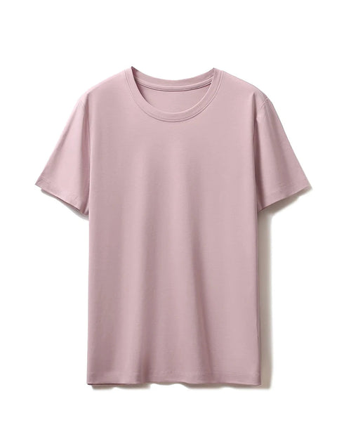 Silk-Cotton-Modal O-Neck Short Sleeve Tee
