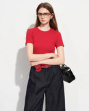 Slim Fit Cotton Blend Short-Sleeved T-Shirt