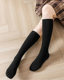 Ribbed Wool Blended Long Socks