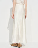 Elastic-Waist Flared Skirt