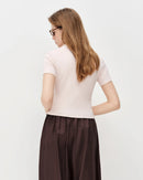 Slim Fit Cotton Blend Short-Sleeved T-Shirt