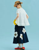 Tiered Spliced Relaxed Knit Tee