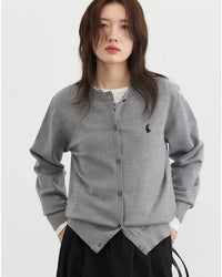 Relaxed Knit Blended Cardigan Sweater