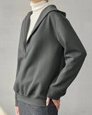 Hooded Loose Pullover Sweatshirt