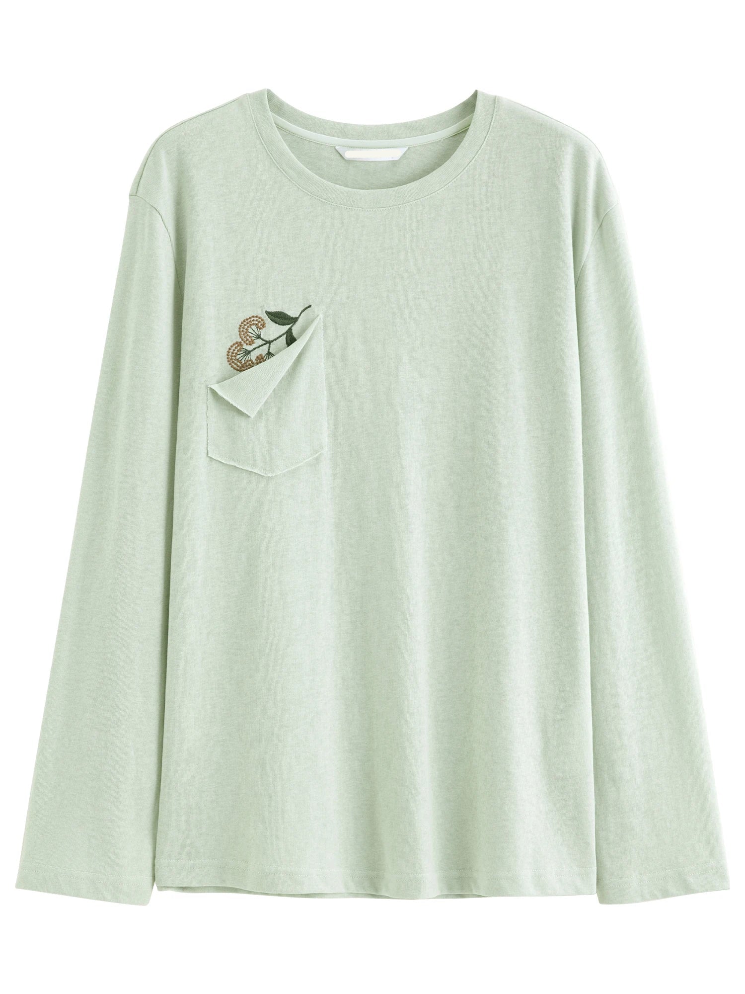 Loose-Fitting Embroidered Sun Protection T-Shirt