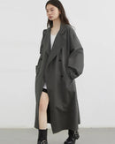 Belted Cotton Trench Coat Women's Outerwear