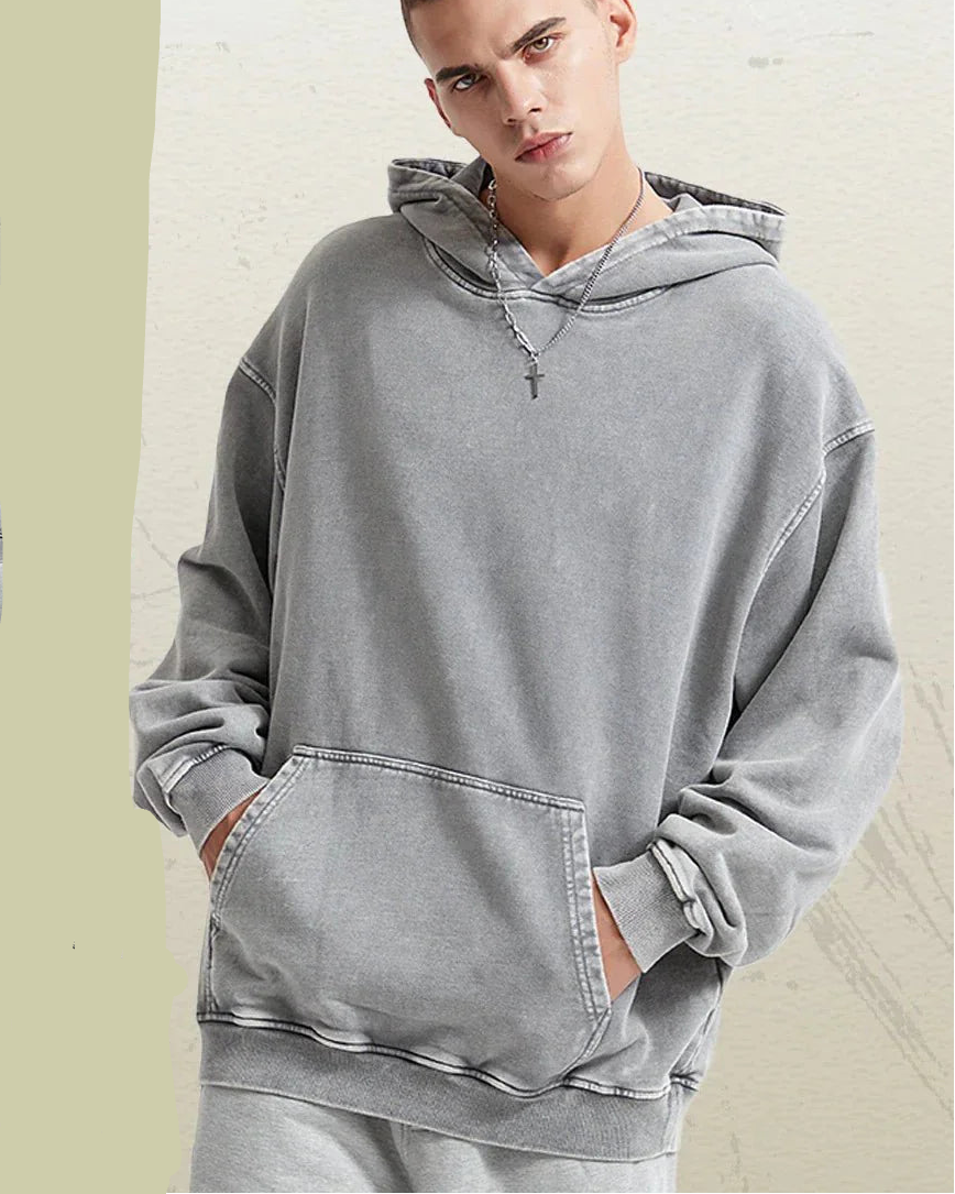 Cotton Loose Retro Thicken Hoodie