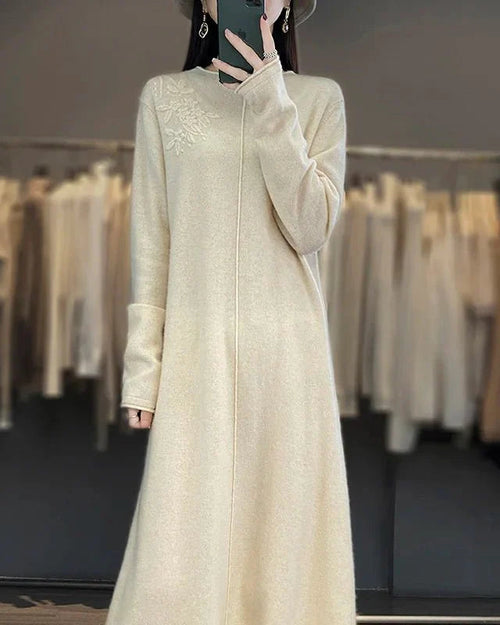Wool Knitted Long Dress