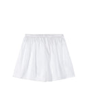 Mulberry Silk Satin Elastic-Waist Shorts