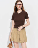 Slim Fit Cotton Blend Short-Sleeved T-Shirt