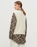 Wool Knit V-Neck Sleeveless Vest