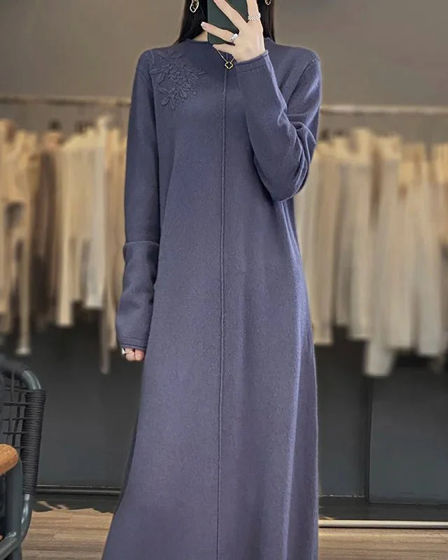 Wool Knitted Long Dress