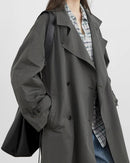Belted Cotton Trench Coat Women's Outerwear