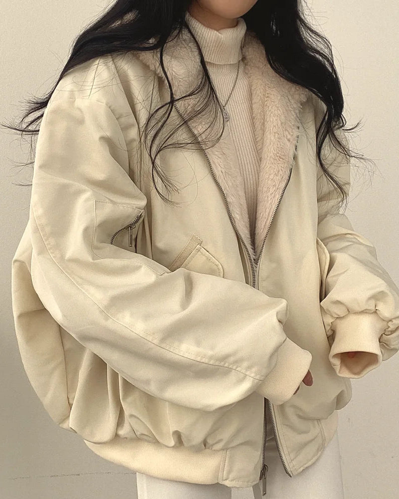 Oversized Double Sided Hooded Jacket