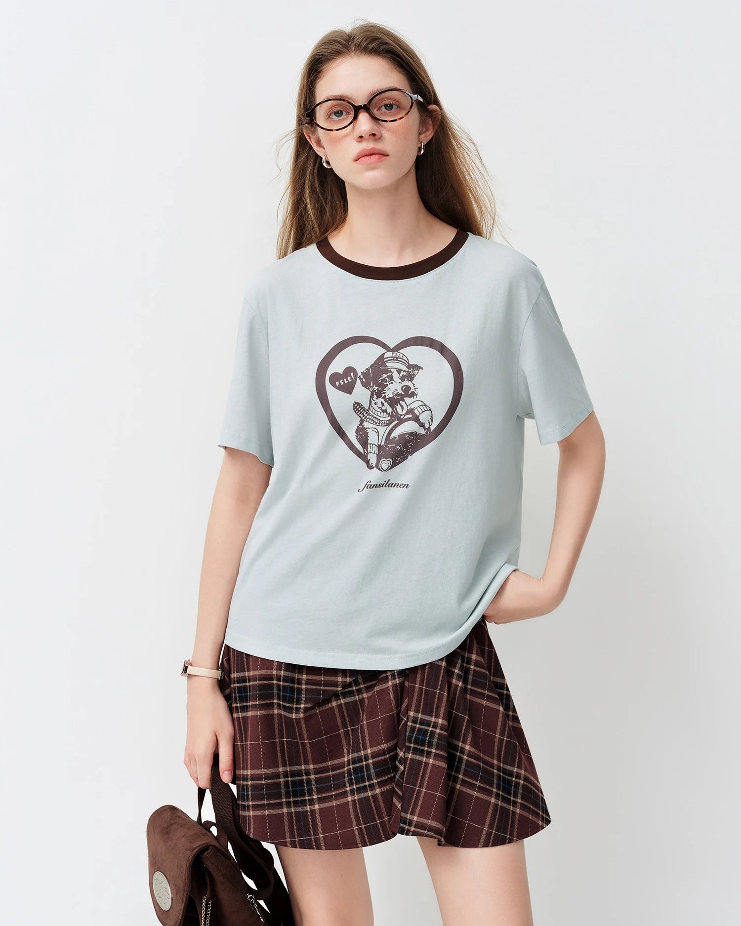 Loose-Fit Crew Neck T-Shirt With Letter Print