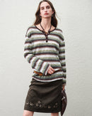 Loose-Fit Drop-Shoulder Striped T-Shirt