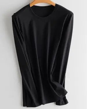 Soft Knit O-Neck Long Sleeve Top