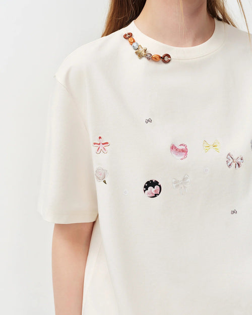 Loose-Fit Printed Short-Sleeve T-Shirt