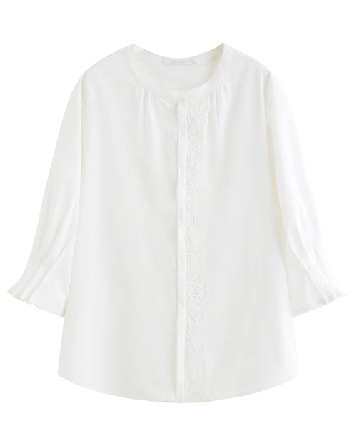 Women's Loose Lantern Sleeve Casual Shirt