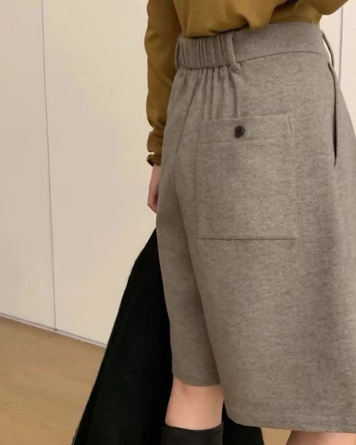 High Waist Loose Pockets Straight Shorts