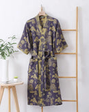 Cotton Double Gauze Japanese Kimono Robe