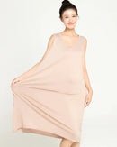 Plus Size Bamboo-Cotton Sleeveless Sleep Dress
