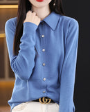 Basic Wool Shirt Cardigan