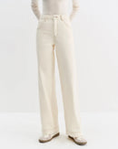 High-Waisted Straight-Leg Cropped Jeans