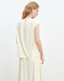 Round Neck Loose Sleeveless Top