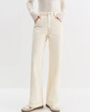 High-Waisted Straight-Leg Cropped Jeans