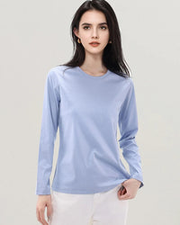 Soft Knit O-Neck Long Sleeve Top