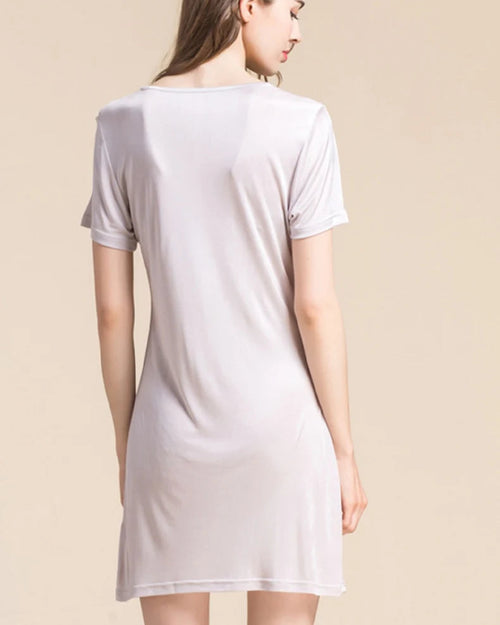 Silk Short-Sleeve Full Slip