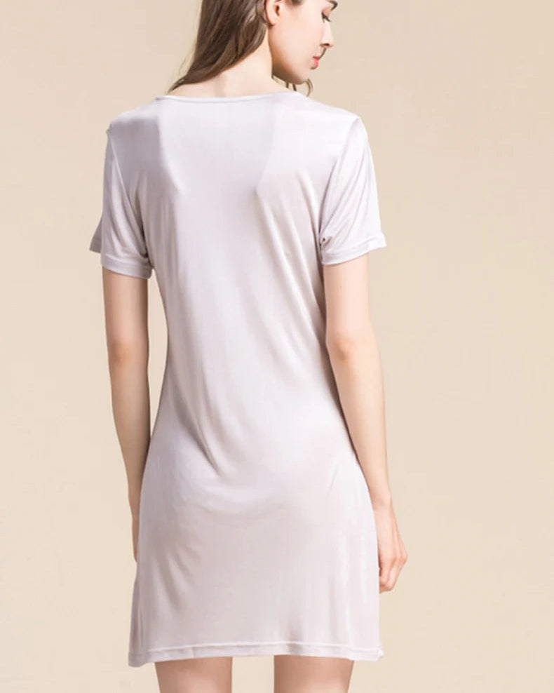 Silk Short-Sleeve Full Slip