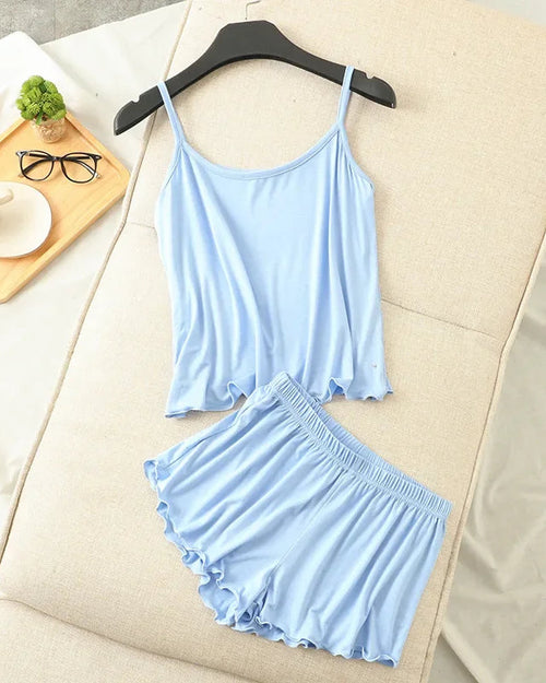 Modal Camisole & Shorts 2-Piece Pajama Set