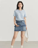 Solid Cotton Relaxed Crew Tee