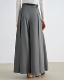 High-Waisted Pleated Wide-Leg Pants