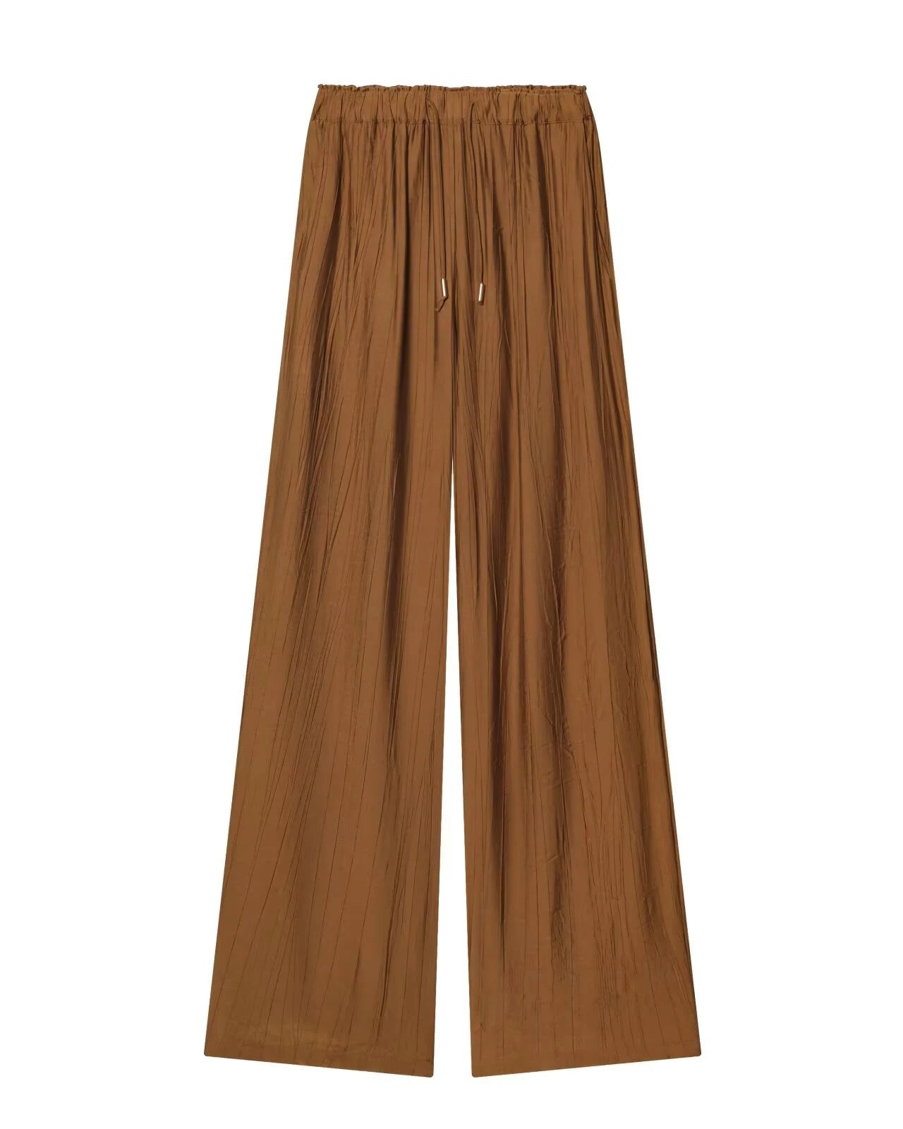 High-Waist Wide-Leg Ankle Pants