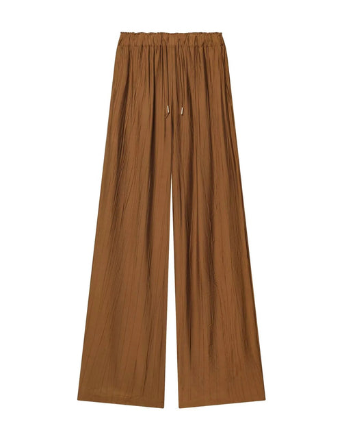 High-Waist Wide-Leg Ankle Pants