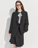 Loose-Fitting Single-Breasted Lapel Suit Jacket