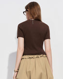 Slim Fit Cotton Blend Short-Sleeved T-Shirt