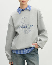 Loose-Fit Crewneck Cotton Sweatshirt