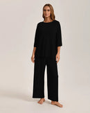 Modal Knit Short-Sleeve Pajama Set
