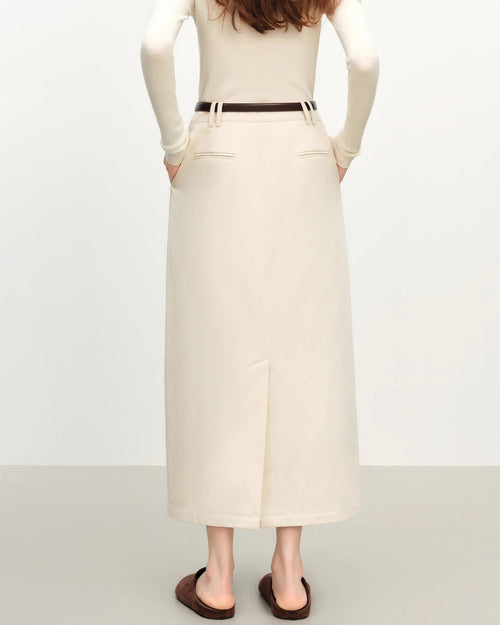 Long Cotton Straight Skirt