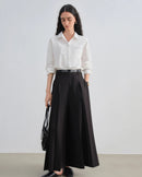 High-Waisted Pleated Wide-Leg Pants