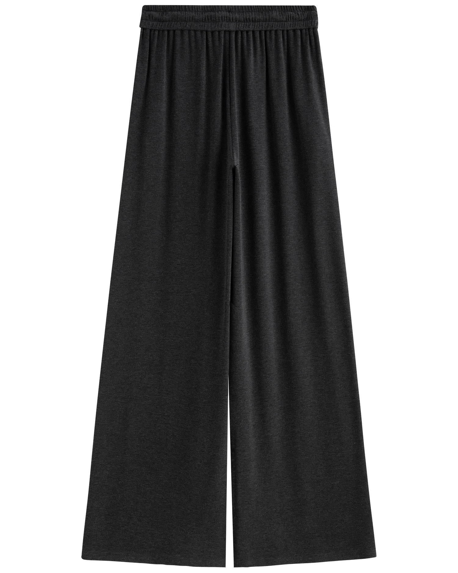High-Waist Wide-Leg Knit Pants