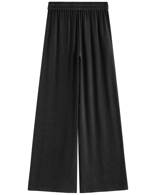 High-Waist Wide-Leg Knit Pants