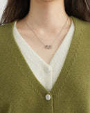 Contrast Trim V-Neck Knit Cardigan