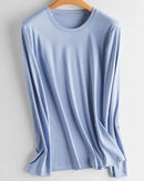 Soft Knit O-Neck Long Sleeve Top