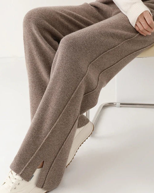 100% Wool Wide-Leg Sweatpants